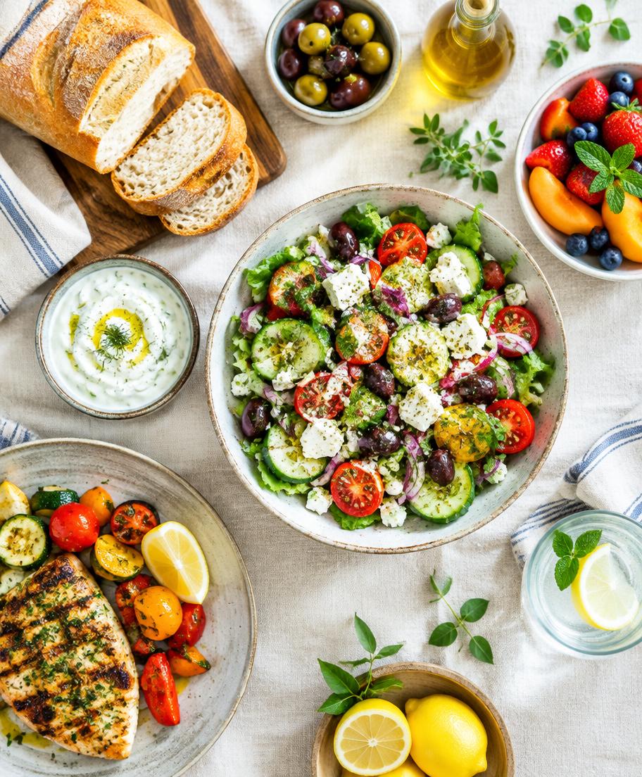 Gesundes mediterranes Essen