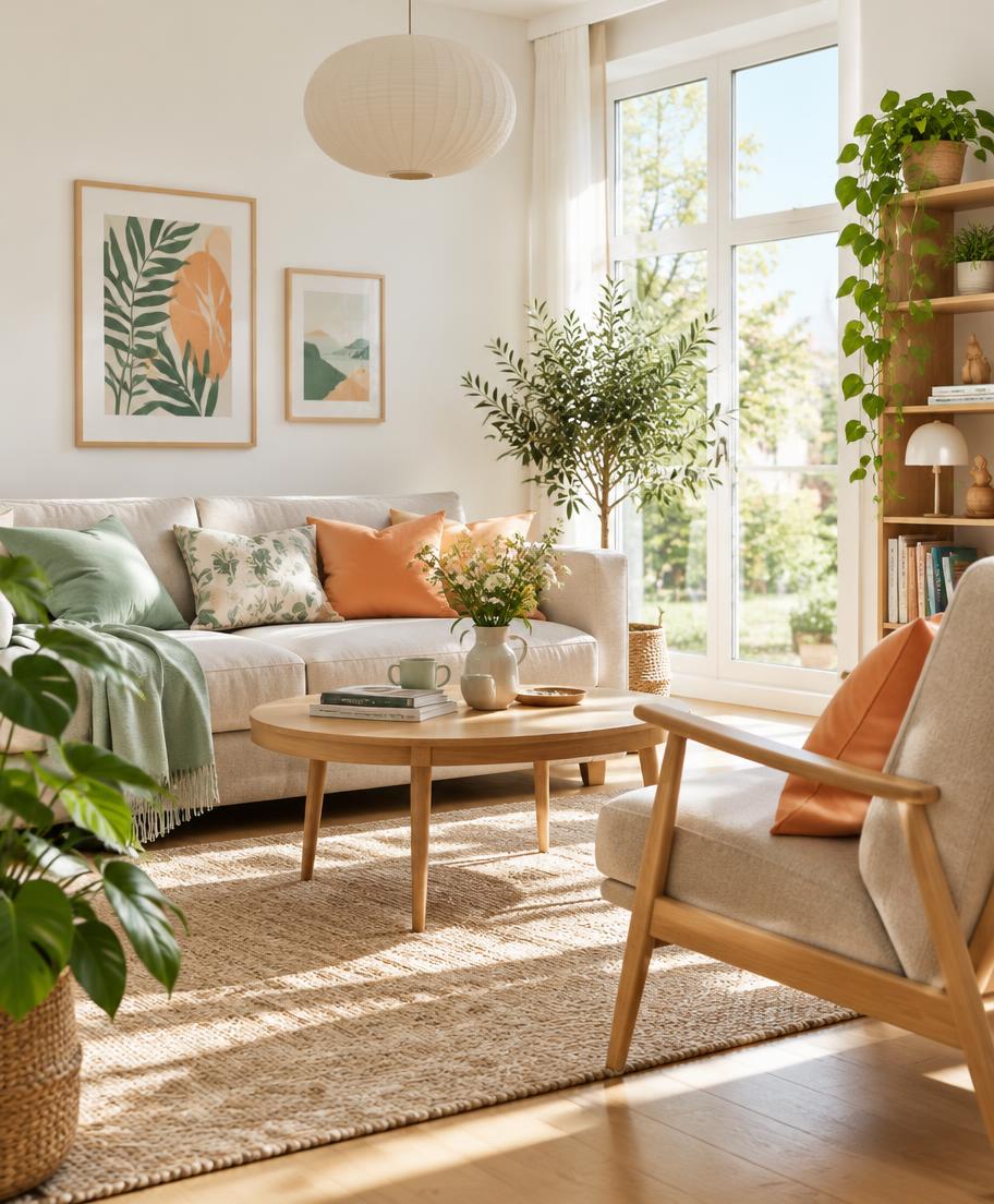Helles, modernes Wohnzimmer